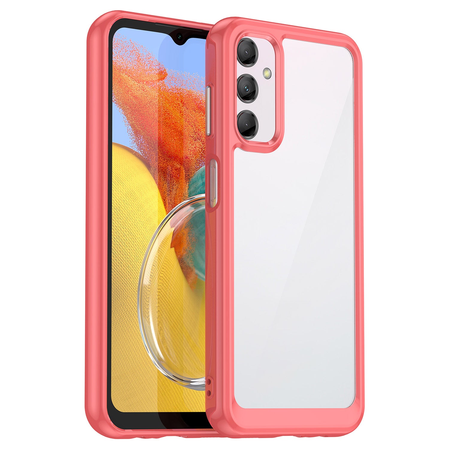 Pro Samsung Galaxy M14 5G TPU akrylové pouzdro na telefon odolné proti pádu, průhledný ochranný kryt telefonu Pro Samsung Galaxy M14 5G TPU akrylové pouzdro na telefon odolné proti pádu, průhledný ochranný kryt telefonu
